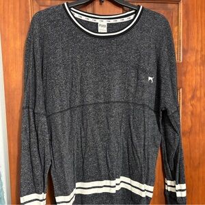 PINK Victoria's Secret Black and White Womens Shirt